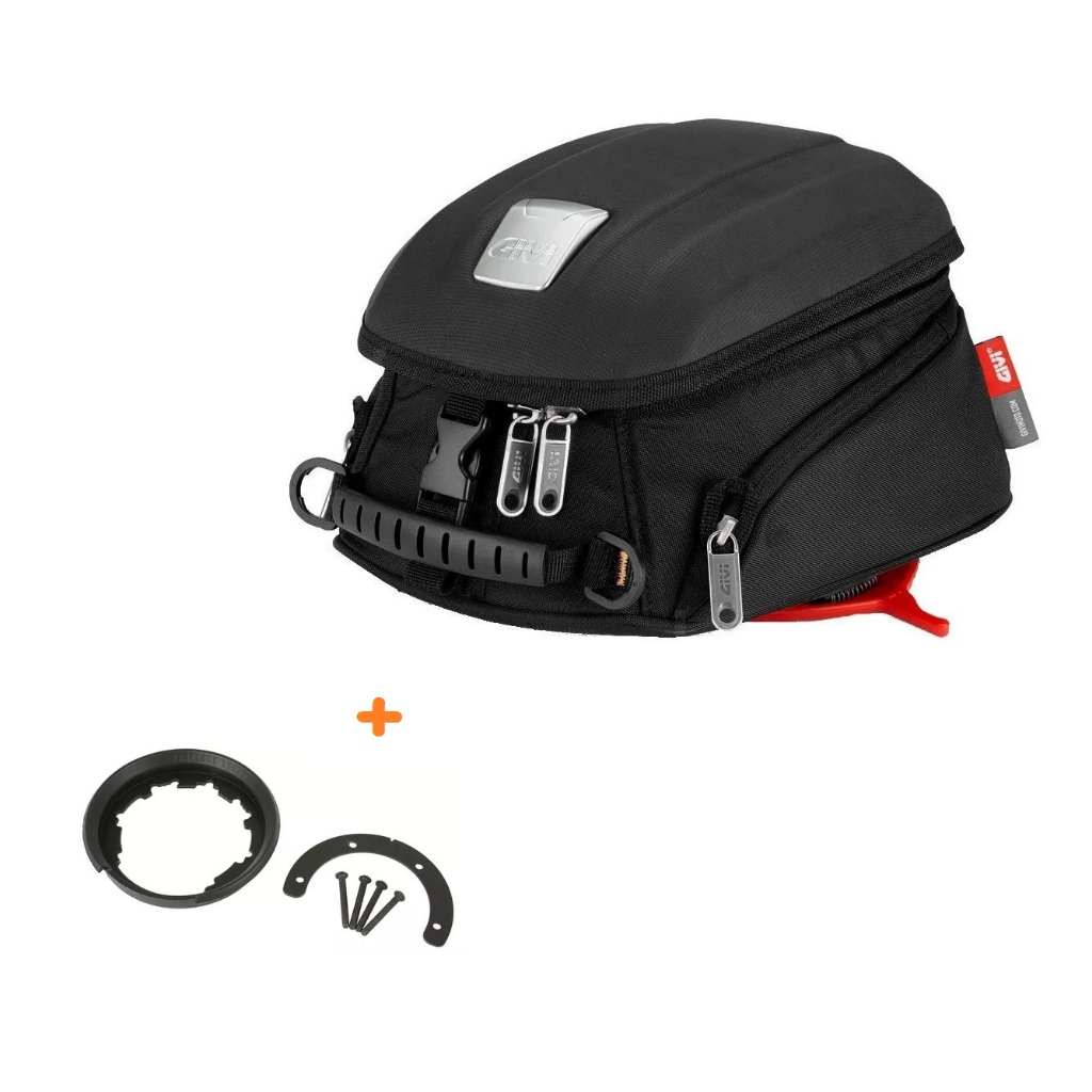 Bolsa Tanque 5L MT505 Givi + Flange - Bmw R 1250gs Adventure / R 1200GS Adventure 2014 a 2018 / R 1200GS 2004 a 2007