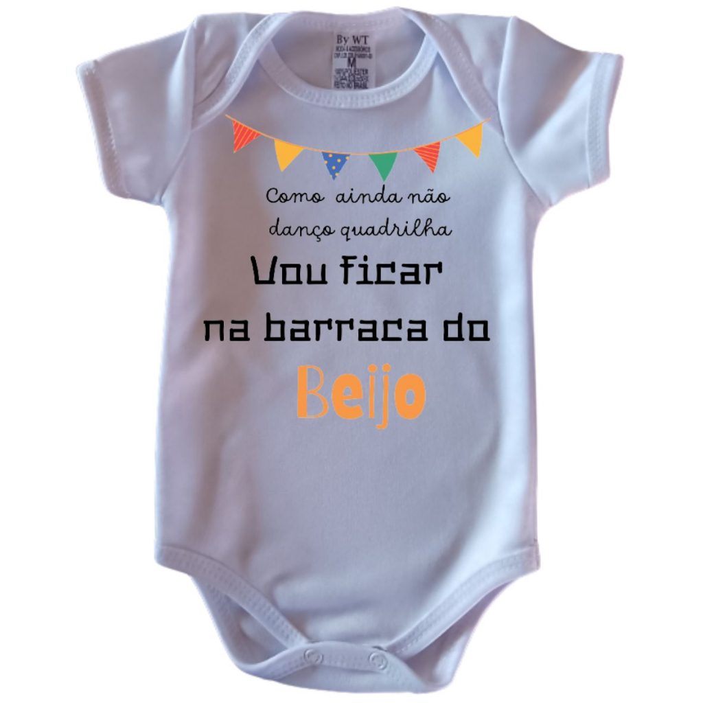 Body infantil Festa Junina (barraca do beijo)