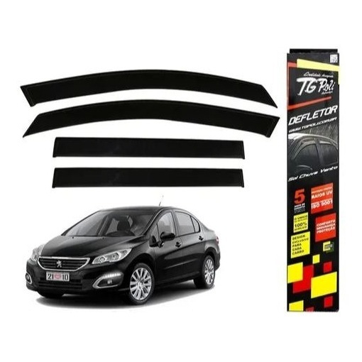 Calha De Chuva Defletor Peugeot 408 11/18 4p Origina Tg Poli