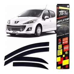 Calha Chuva Deflet Peugeot 206/207 00/15 4p Hat Sed Tg Poli