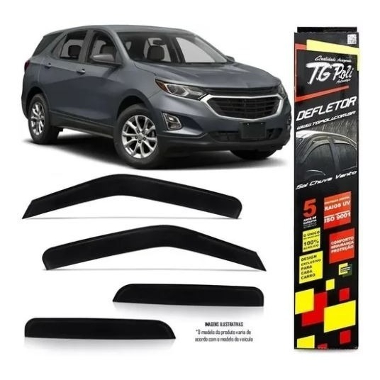 Calha De Chuva Defletor Chevrolet Equinox 18/19 4p Original