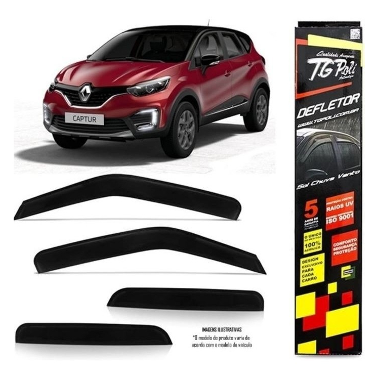Calha De Chuva Defletor Captur 16 17 18 19 20 Original