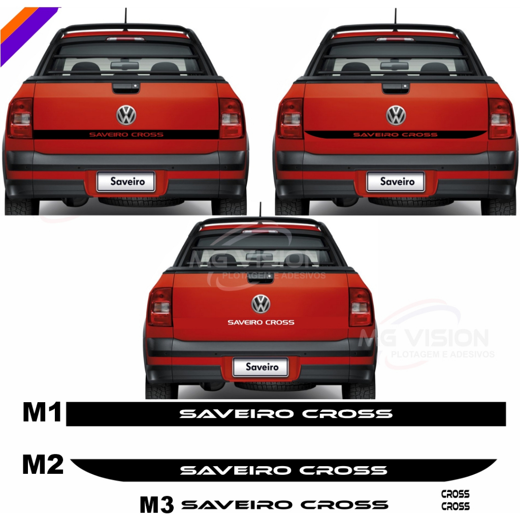 Adesivo da Tampa Traseira vw Saveiro e saveiro trooper.