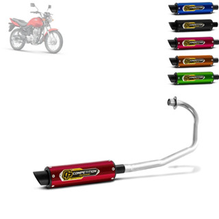Escape Competition Alumínio Pro Tork Titan 125 1995 à 1999 Cromado