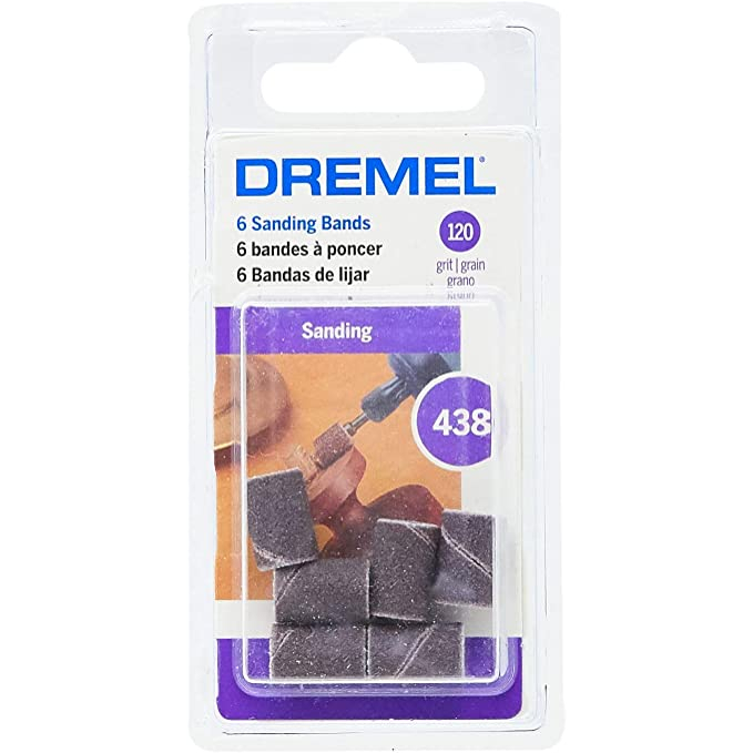 Dremel Tubos Lixa 438 Gr120 1/4" /  DREMEL 438 / DREMEL TUBO LIXA