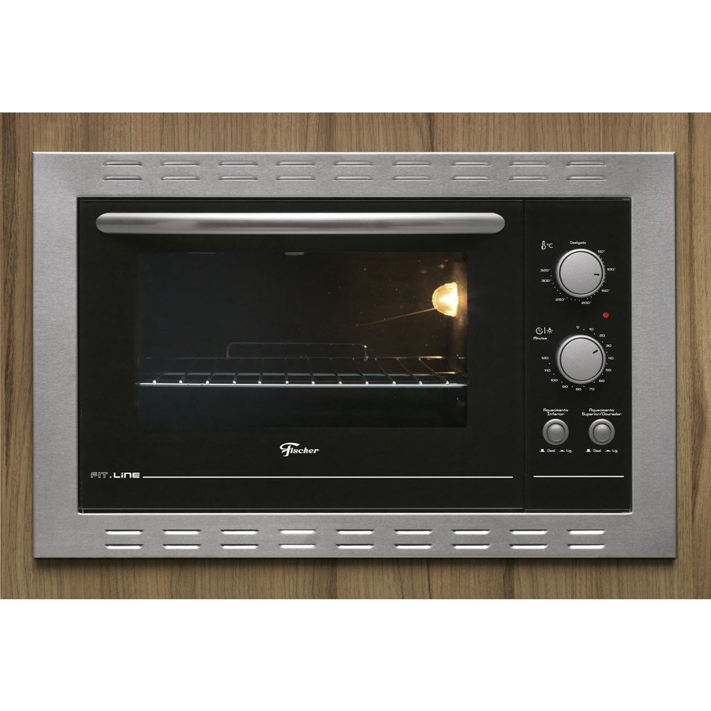 Forno Elétrico Fischer Fit Line Embutir 44L Frontal Inox 220V