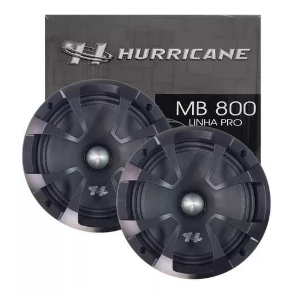 Par Auto Falante Hurricane 8 Pol Pro Mb800-8 600w Rms 4 Ohms