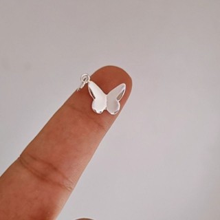 Pingente de Prata Borboleta Origami Prata 925