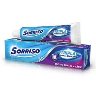 KIT COM 24 - Creme Dental Sorriso Tripla Limpeza Completa 70g. em Oferta na Shopee