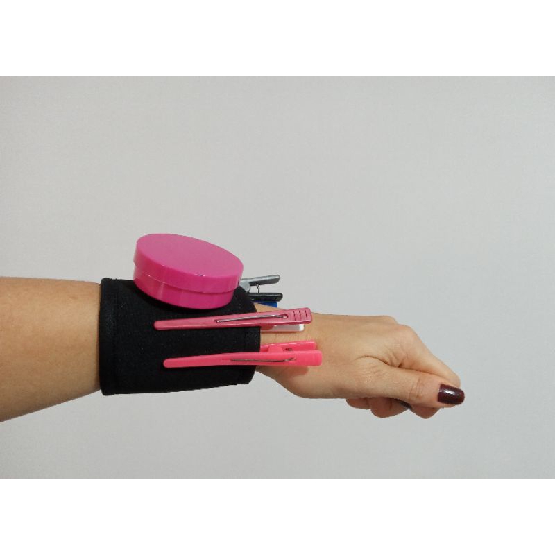 Pulseira porta pomada e acessórios em neoprene para trancistas em Oferta na Shopee