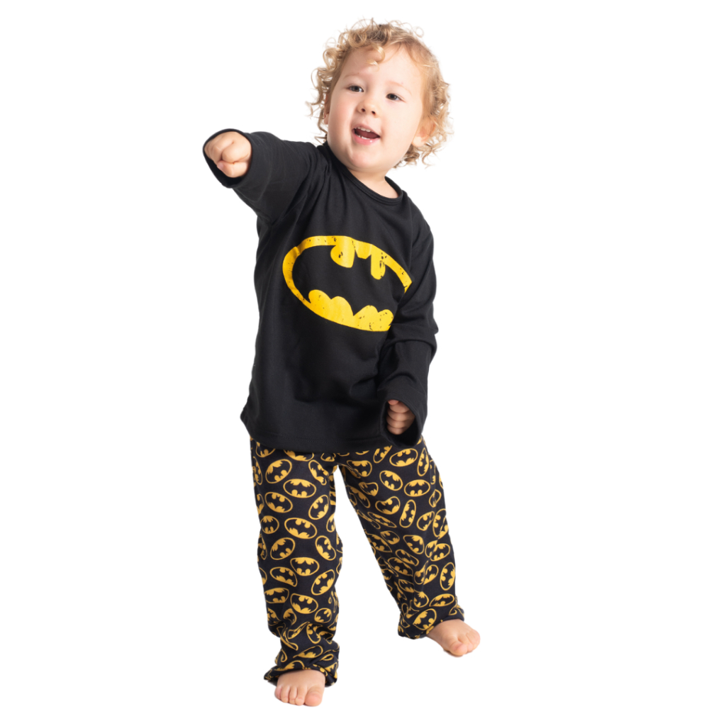 Pijama Inverno Super Herói Comprido Infantil Filho Conjunto Dormir Noite Frio Menino Roupa Para Dormir Criança 327