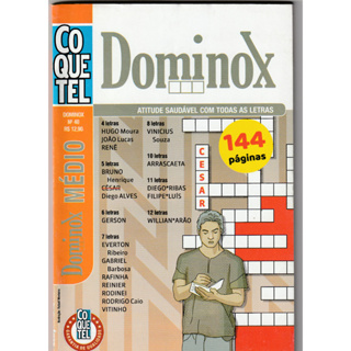 revista livro Dominox Passatempo Coquetel (144 Páginas) em Oferta na Shopee