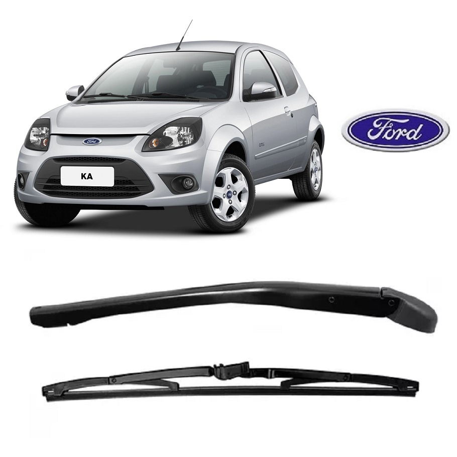 Haste / Braço completo com Palheta para Limpador de Parabrisa Traseiro para Ford Ka 2008 2009 2010 2011 2012
