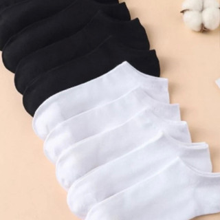 Kit 3 Pares De Meias Soquetes Preta/Branca/Cinza Unissex