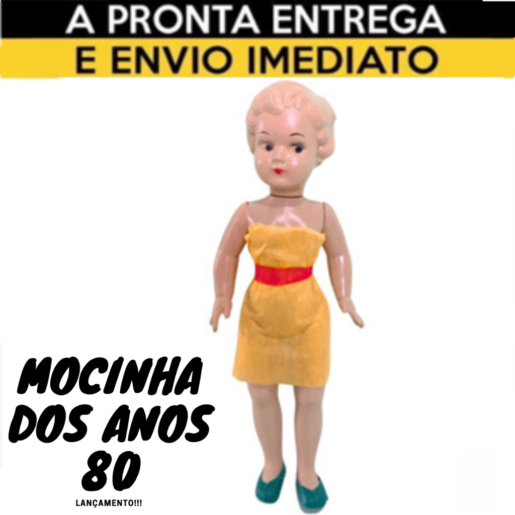 Boneca de Plástico Modelo Antigo Mocinha dos Anos 80 Brinquedo para Bebês e Crianças em Oferta na Shopee