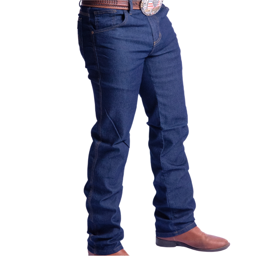 Calça Jeans Country Masculina com Elastano Reforçada Resistente para Trabalho Best Bull Passeio