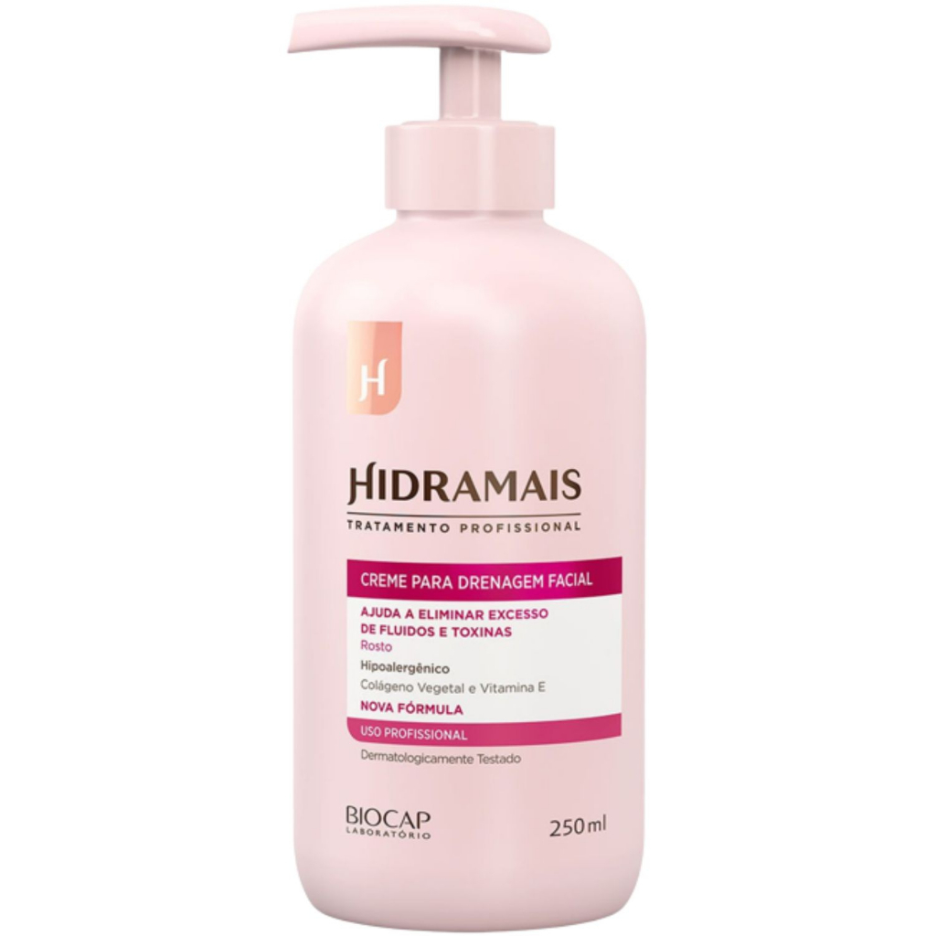 Hidramais Creme Para Rosto Drenagem Facial Com Colágeno 250ML em Oferta na Shopee