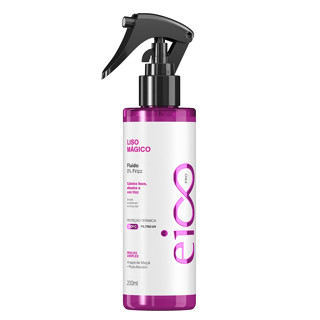 Eico Professional Spray Fluido Revitalizante Leave-in 0% Frizz Liso Mágico Proteção Térmica Filtro Solar 200ml