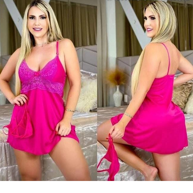 Camisola pijama sensual com calcinha *LANÇAMENTO*