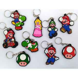 Chaveiros de borracha Mario Games em Oferta na Shopee