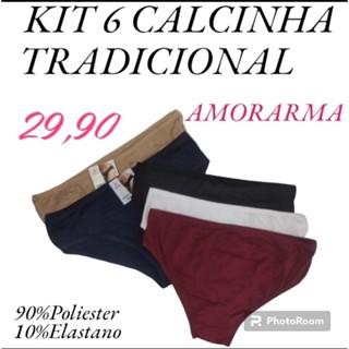 KIT 6 CALCINHA TRADICIONAL IMPORTADA
