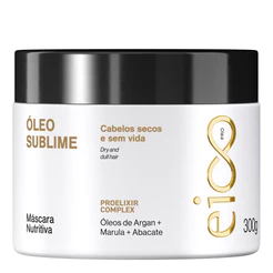 Eico Professional Máscara Nutritiva Tratamento Creme de Hidratação Óleo Sublime 300g Óleos de Argan Marula e Abacate