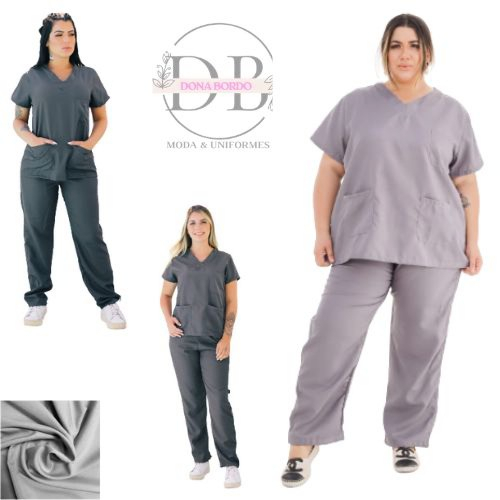 Pijama Cirúrgico Conjunto Hospitalar Scrub Unissex - Com Bolso - Uniforme Profissional 10