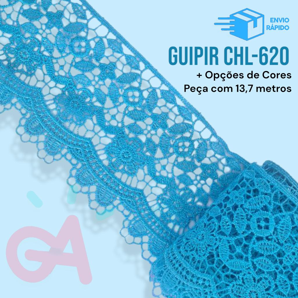 Renda Guipir CHL 620 - 11cm - Rolo com 13,7 metros