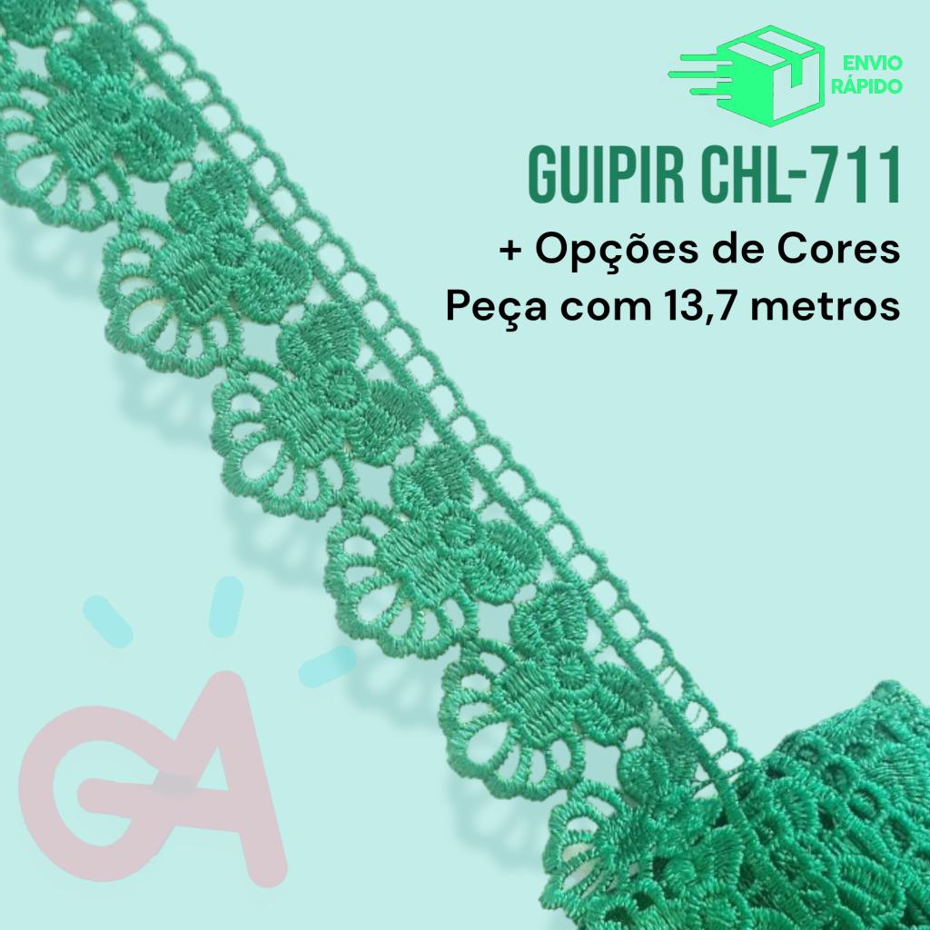 Renda Guipir CHL-711 - 4,5cm - Rolo com 13,7 Metros