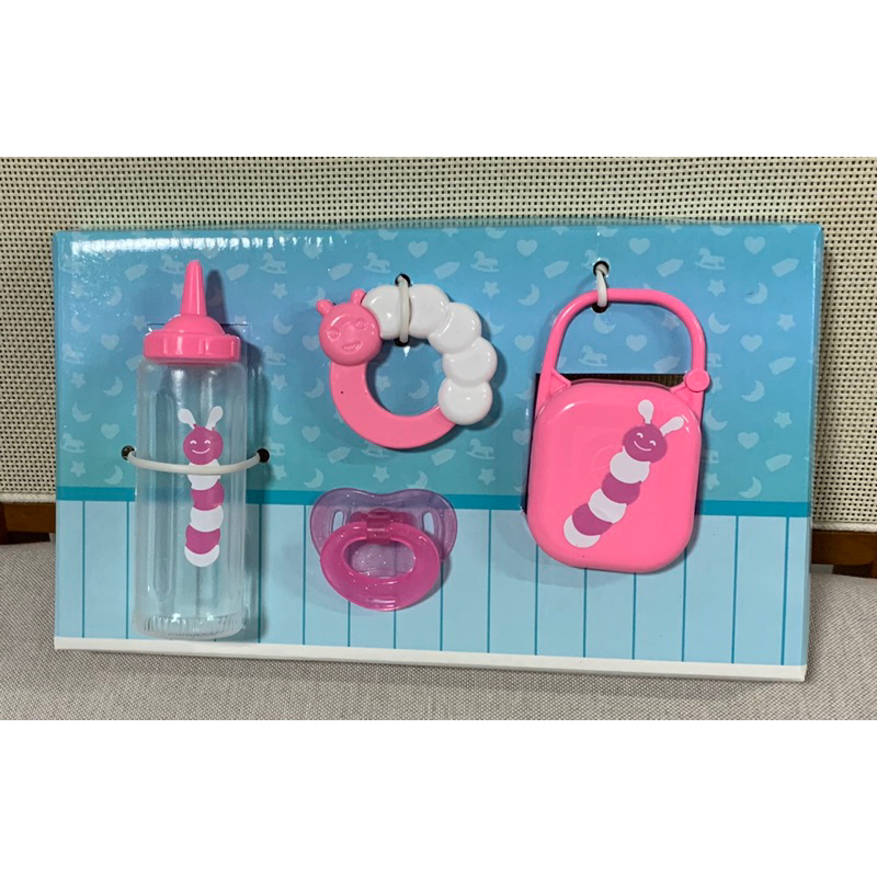 kit Bebe Alimentaçao c/ 4 peças - Chupeta Mamadeira Mordedor Porta Chupeta - Brinquedo infantil