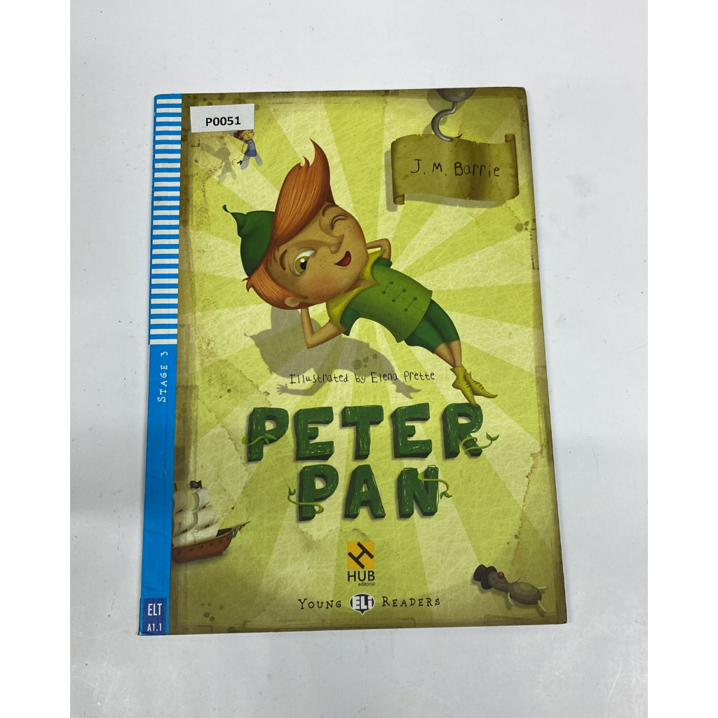 Livro Peter Pan J. M. Barries Hub Editorial EM INGLÊS Não acompanha CD de Audio P0051