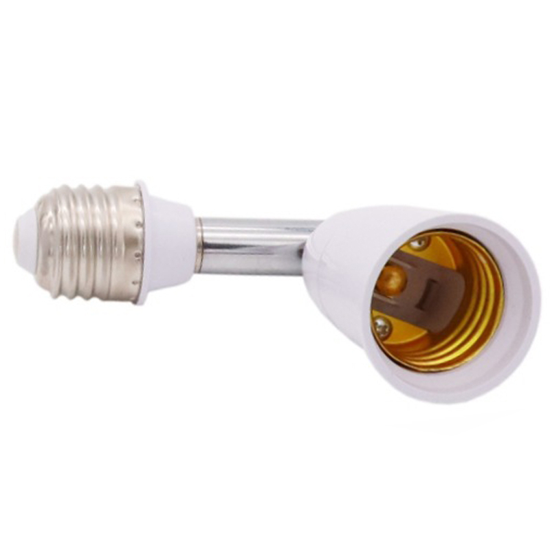 Prolongador Extensor Adaptador Bocal Articulado Flexível Soquete Lâmpada E27 - 14cm