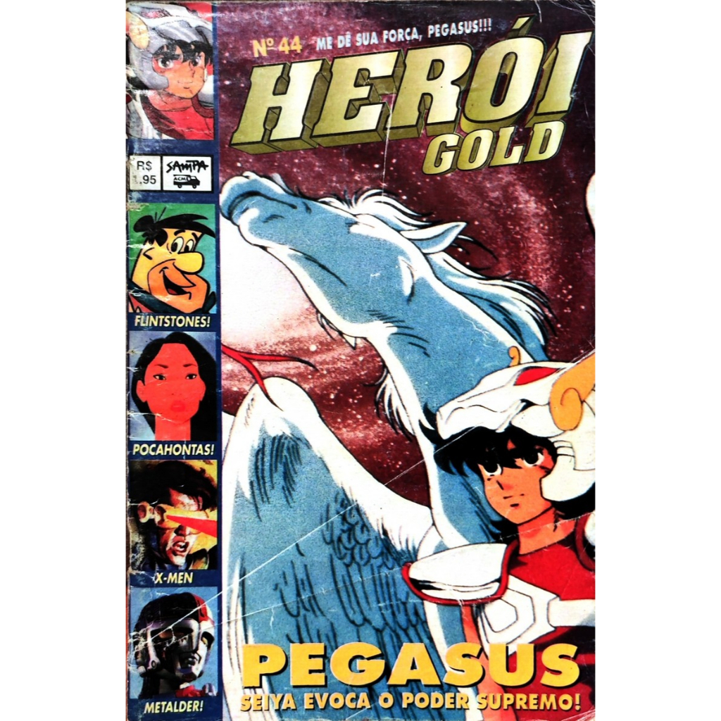 Revista Herói Gold 44 Cavaleiros Zodíaco Flintstones Metalder
