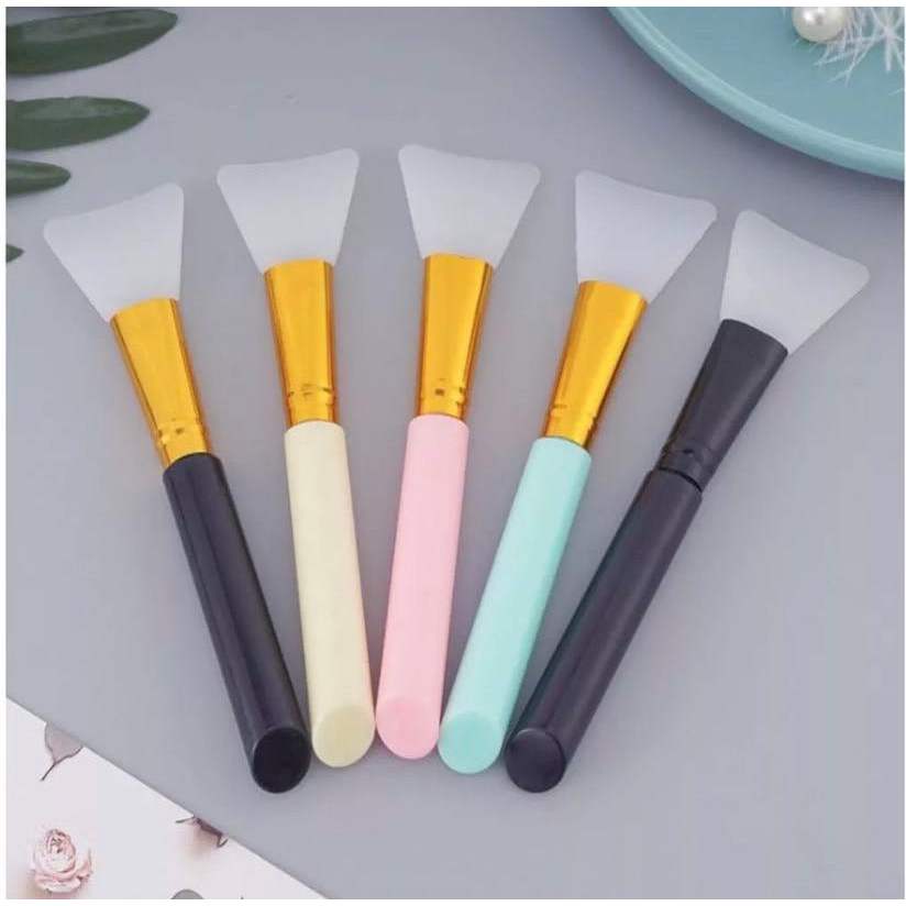 Espatula silicone pincel acessorio aplicar skin care mascara facial creme serum base make cosmetico maquiagem em Oferta na Shopee