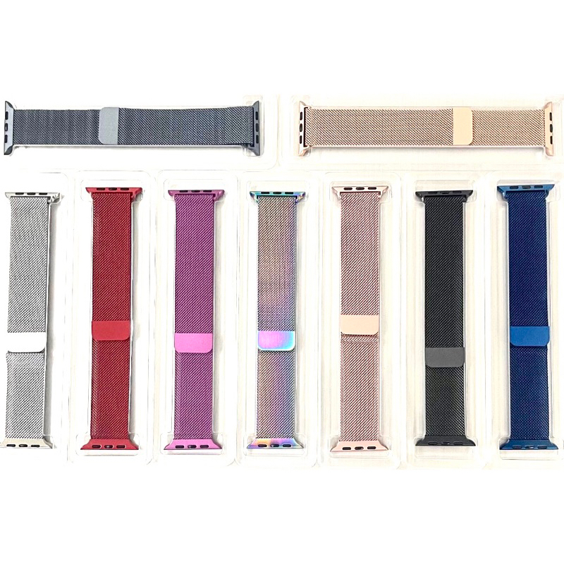 Pulseira Apple Watch Aço Milanese Metal Magnetico Fecho 38mm 40mm 42mm 44mm