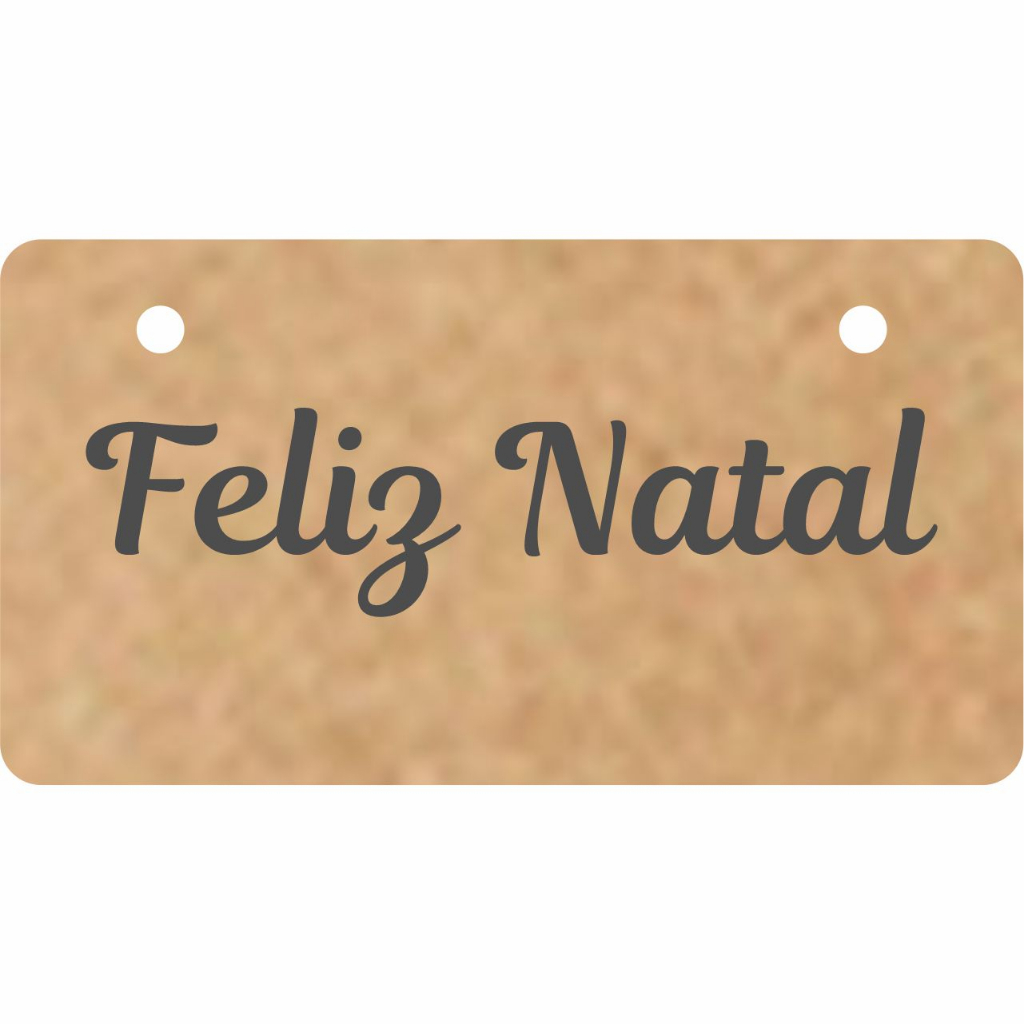 Placa para Guirlanda Feliz Natal
