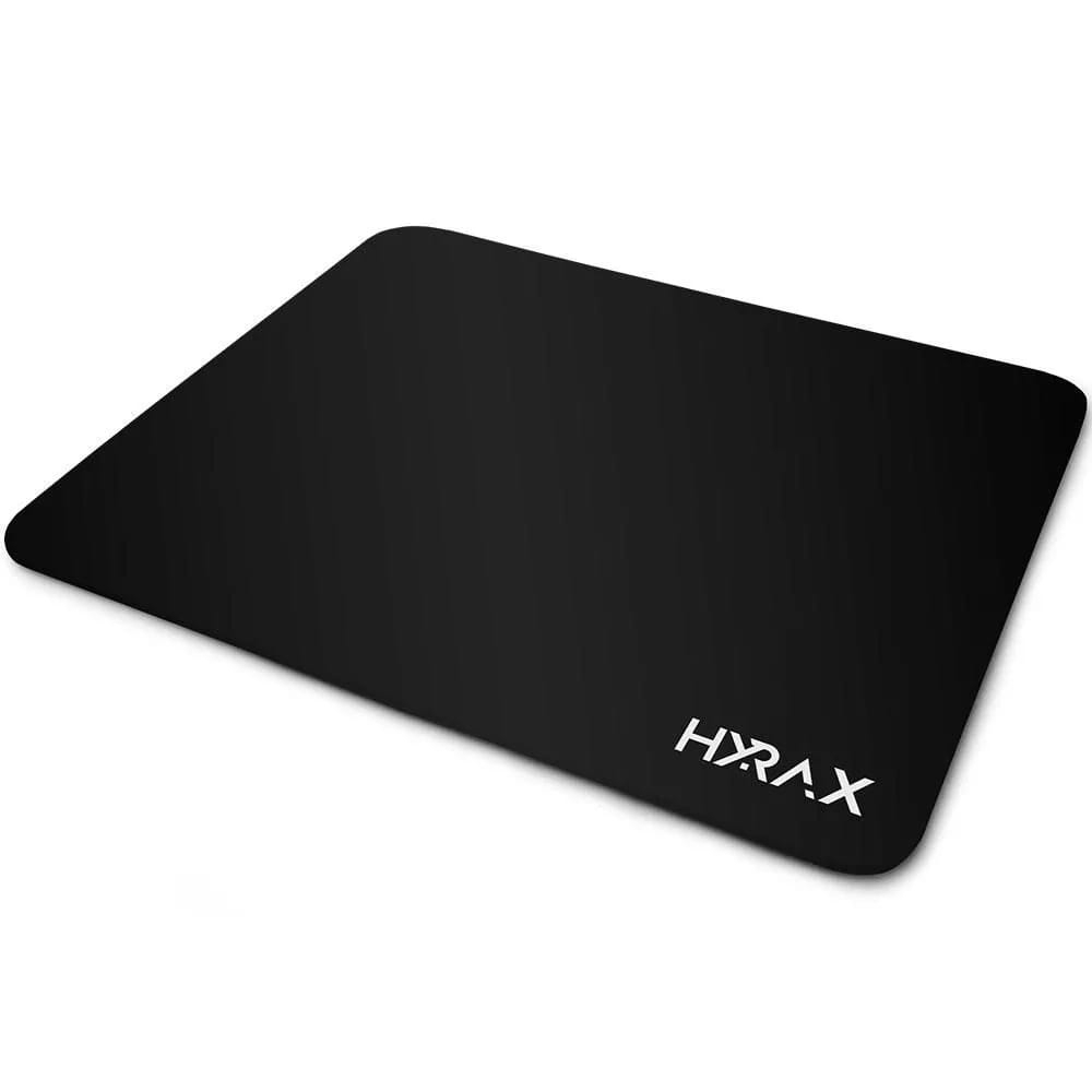 Mousepad Gamer Hyrax Speed, 450x450x5mm, Borda Costurada, Preto - HMP450BS