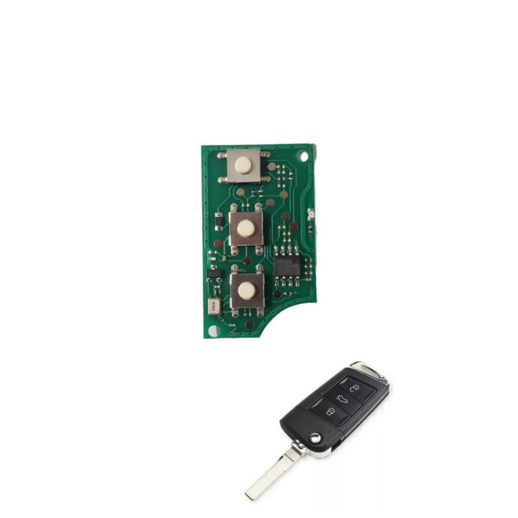 Placa para Chave Canivete Positron Gol Voyage Fox Up Vw G4 G5 G6 G7