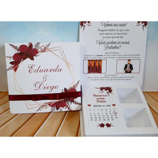 Convite para Padrinhos de Casamento MARSALA
