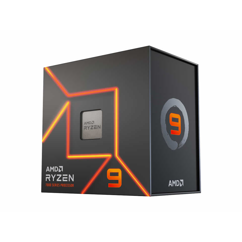 PROCESSADOR AMD Ryzen 9 7900X (12C/24T) 4.7GHz/12MB+64MB/170W/AM5 BOX