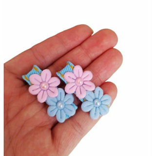 Par de bebê florzinha, laço flor presilha 100% Forrado e com borrachinha antideslizante. em Oferta na Shopee