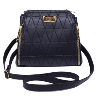 Bolsa Feminina BF Estilo 3 Zíper Couro Ecológico C/Alça Lisa OFERTA RELAMPAGO