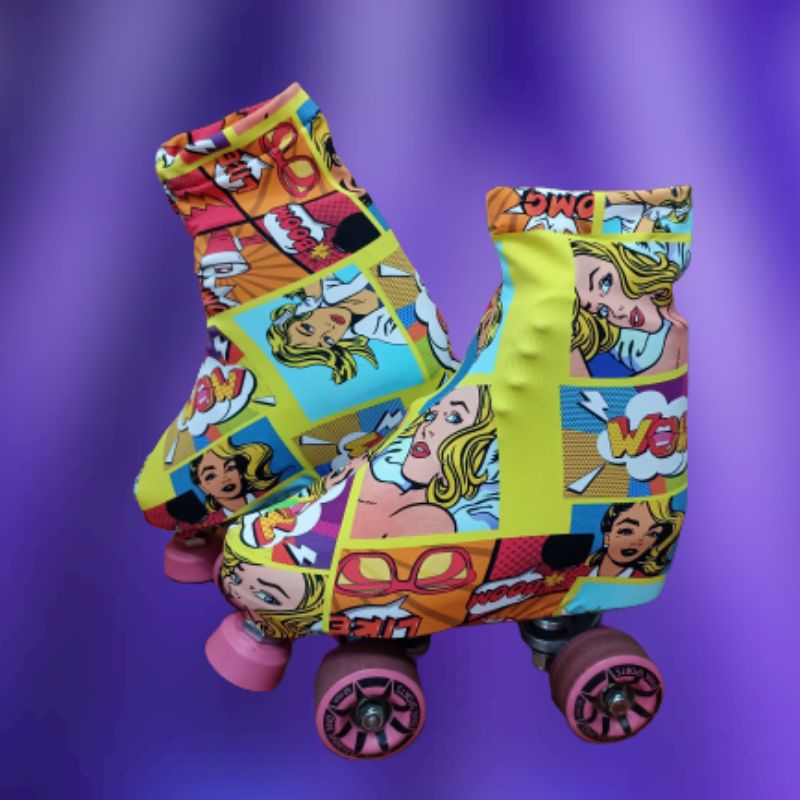 Capa cobre botas protetor de para patins art pop soy luna