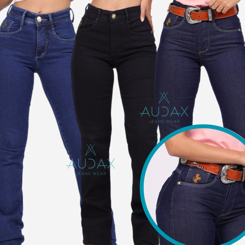 Calça Country de Rodeio Feminina Cintura Alta Com Lycra Cavalgada Montaria Sertanejo Pecuária em Oferta na Shopee