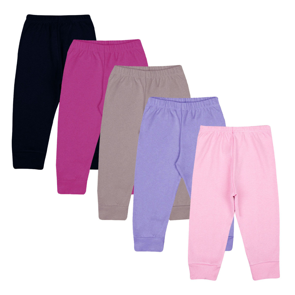 KIT 5 Calças Infantil tipo Mijão, Cores Menina.