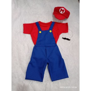 Fantasia Roupa Super Mario Bros ou Luigi Curta Tam. 1 ao 14