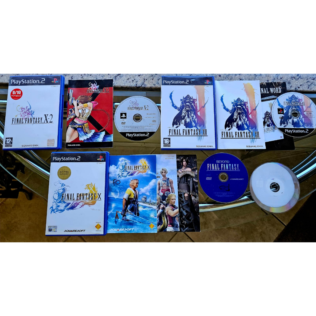 Playstation 2 Final Fantasy X & F.F. X2 & F.F. X12 Combo 3