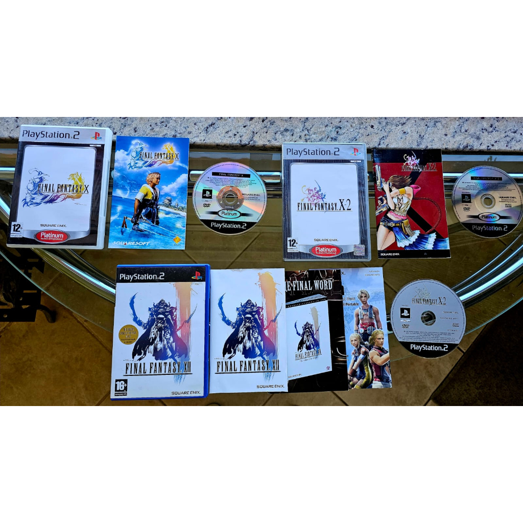 Playstation 2 Final Fantasy X & F. Fantasy X2 Xll  Platinum