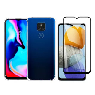 Kit Capa Capinha MOTO E7 PLUS XT2081+ Película de Vidro 3D
