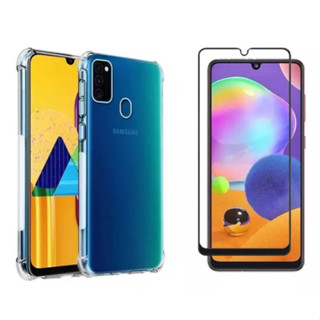 Kit Capa Capinha Samsung Galaxy M21s Tela 6.4 + Película de Vidro 3D